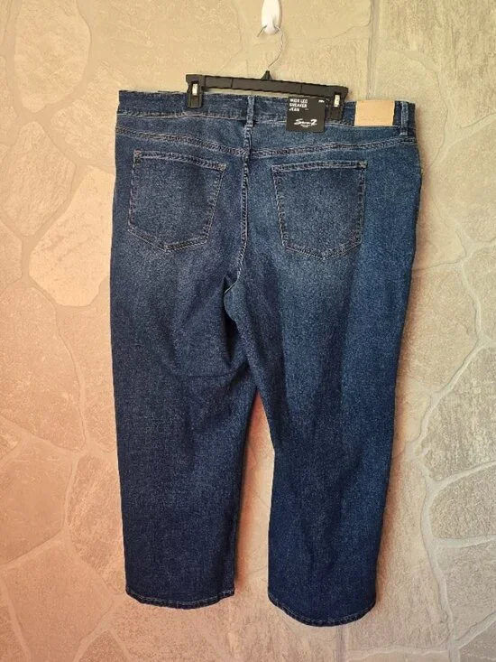 Seven7 High Rise Wide Leg Jeans 20W NWT - Picture 9 of 10